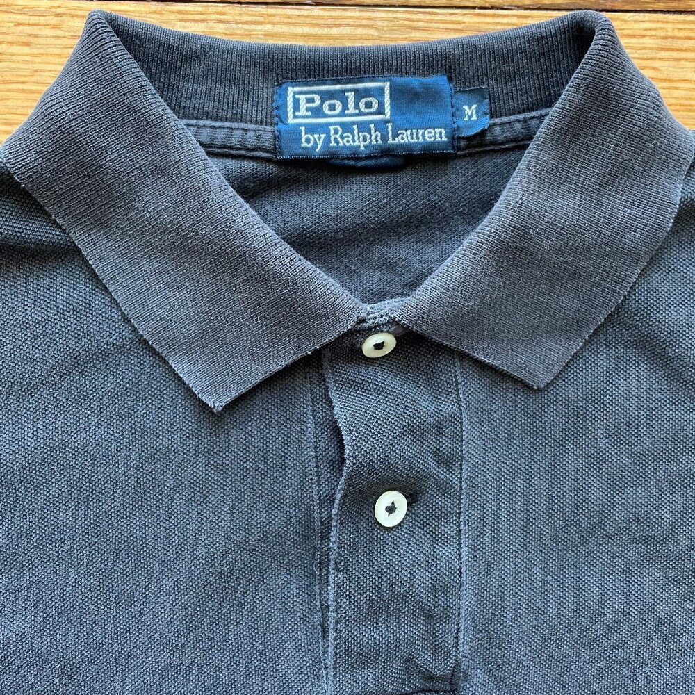 Polo by Ralph Lauren Men's Short Sleeve Black Polo Size Medium - Picture 4 of 10